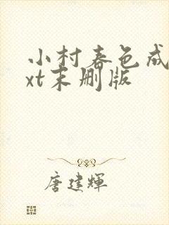 小村春色成刚txt末删版封面