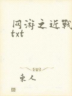 网游之近战法师txt