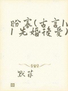 盼寡(古言1v1 先婚后爱)
