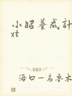 小昭养成计划txt