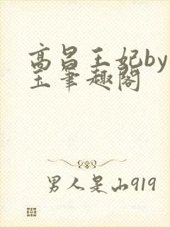 高昌王妃by黛玉笔趣阁