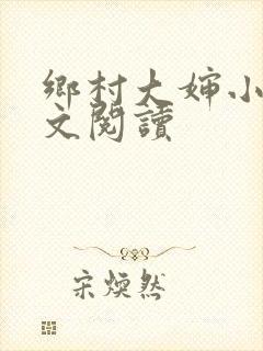 乡村大婶小说全文阅读封面