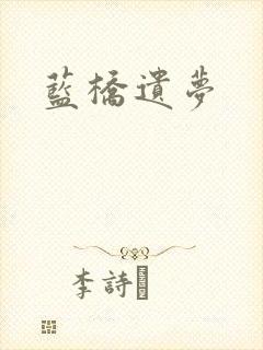 蓝桥遗梦封面