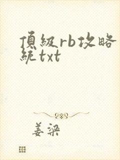顶级rb攻略系统txt封面