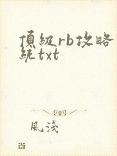 顶级rb攻略系统txt