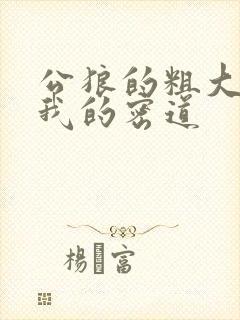 公狼的粗大挺进我的密道