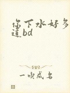你下水好多下水道bd