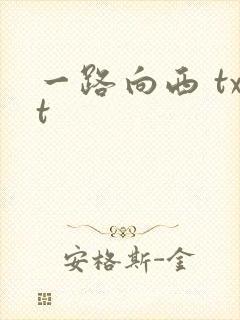一路向西 txt