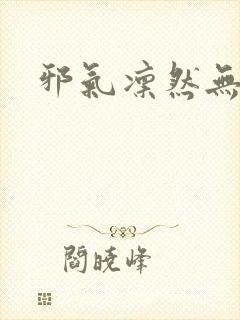 邪气凛然无弹窗封面