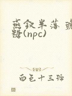 燕钗半落 琥珀糖(npc)