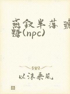 燕钗半落 琥珀糖(npc)封面