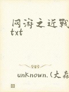网游之近战法师txt