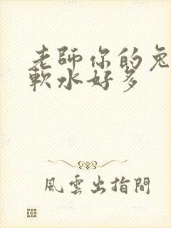 老师你的兔子好软水好多