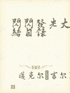 闪闪发光大团圆结目录封面