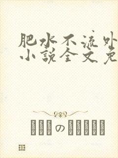 肥水不流外人田小说全文免费阅读1