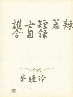 护士短篇辣文集合目录封面