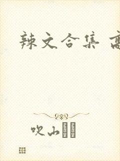 辣文合集 高h