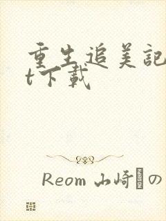 重生追美记txt下载