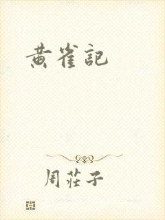 黄雀记封面