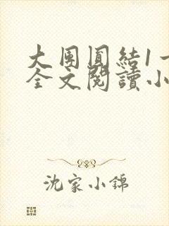 大团圆结1一6全文阅读小说