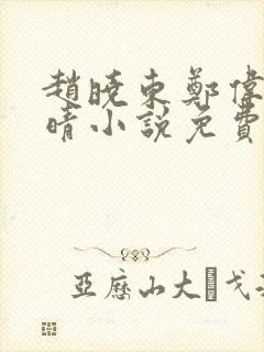 赵晓东郑伟吴雪晴小说免费阅读封面