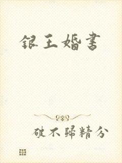 银王婚书封面