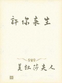 许你来生封面