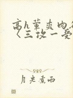 高h荤爽肉欲文〈三攻一受封面