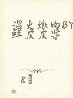 温火炖肉BY海鲜皮皮酱