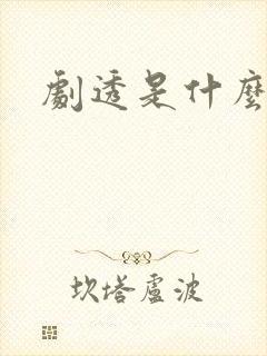 剧透是什么意思