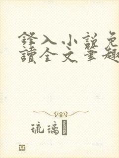 锋入小说免费阅读全文笔趣阁