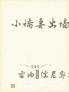 小娇妻出墙记封面