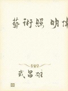 艺术照 明伟封面