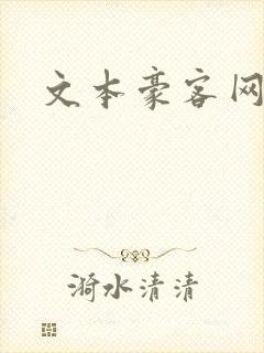 文本豪客网封面