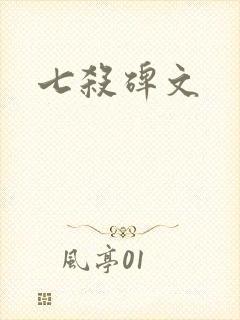 七杀碑文封面