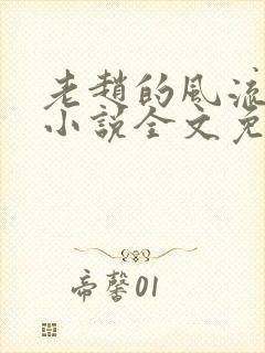 老赵的风流人生小说全文免费阅读