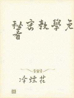 秘密教学免费观看封面