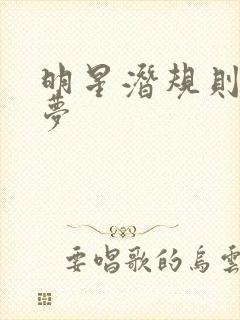 明星潜规则之皇梦