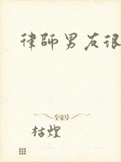 律师男友很难撩封面