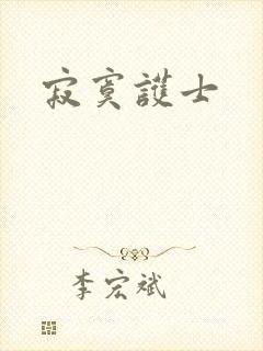 寂寞护士封面