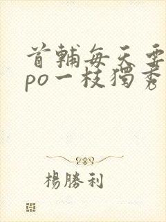 首辅每天要不够po一枝独秀全文