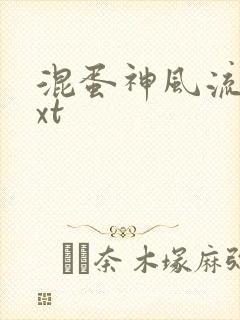 混蛋神风流史txt
