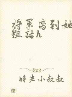 将军脔到她哭h粗话h