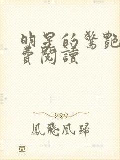 明星的惊艳史免费阅读