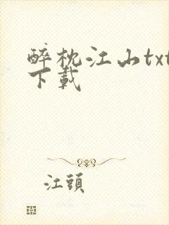 醉枕江山txt下载封面