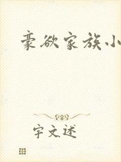豪欲家族小说
