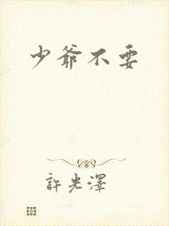 少爷不要