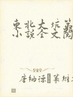东北大坑第二部小说全文阅读封面