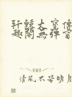 轩辕大宝传奇笔趣阁无弹窗