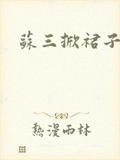 苏三掀裙子